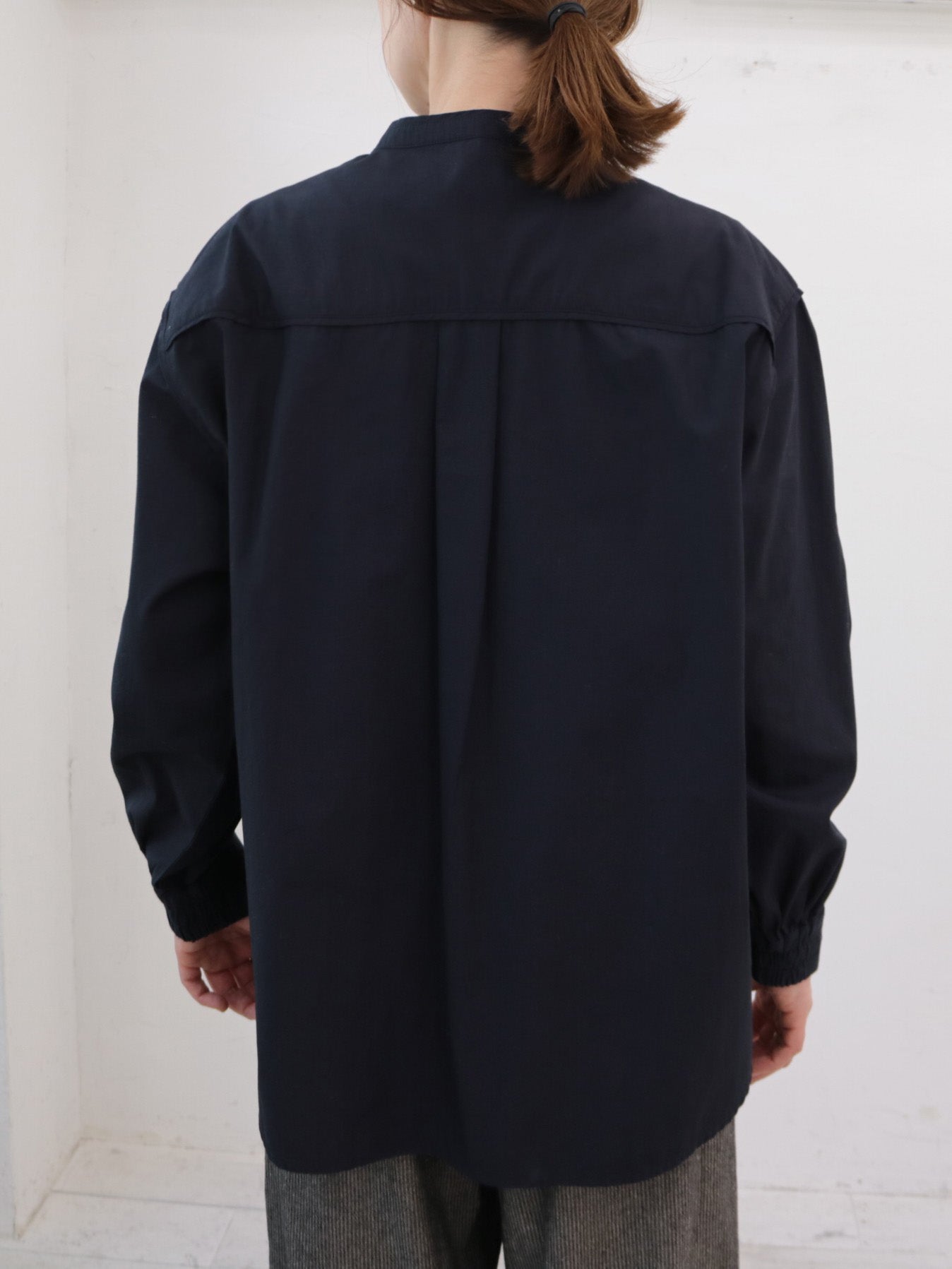 doux bleu ステッチ エンブロイダリーシャツ DB-2543-017