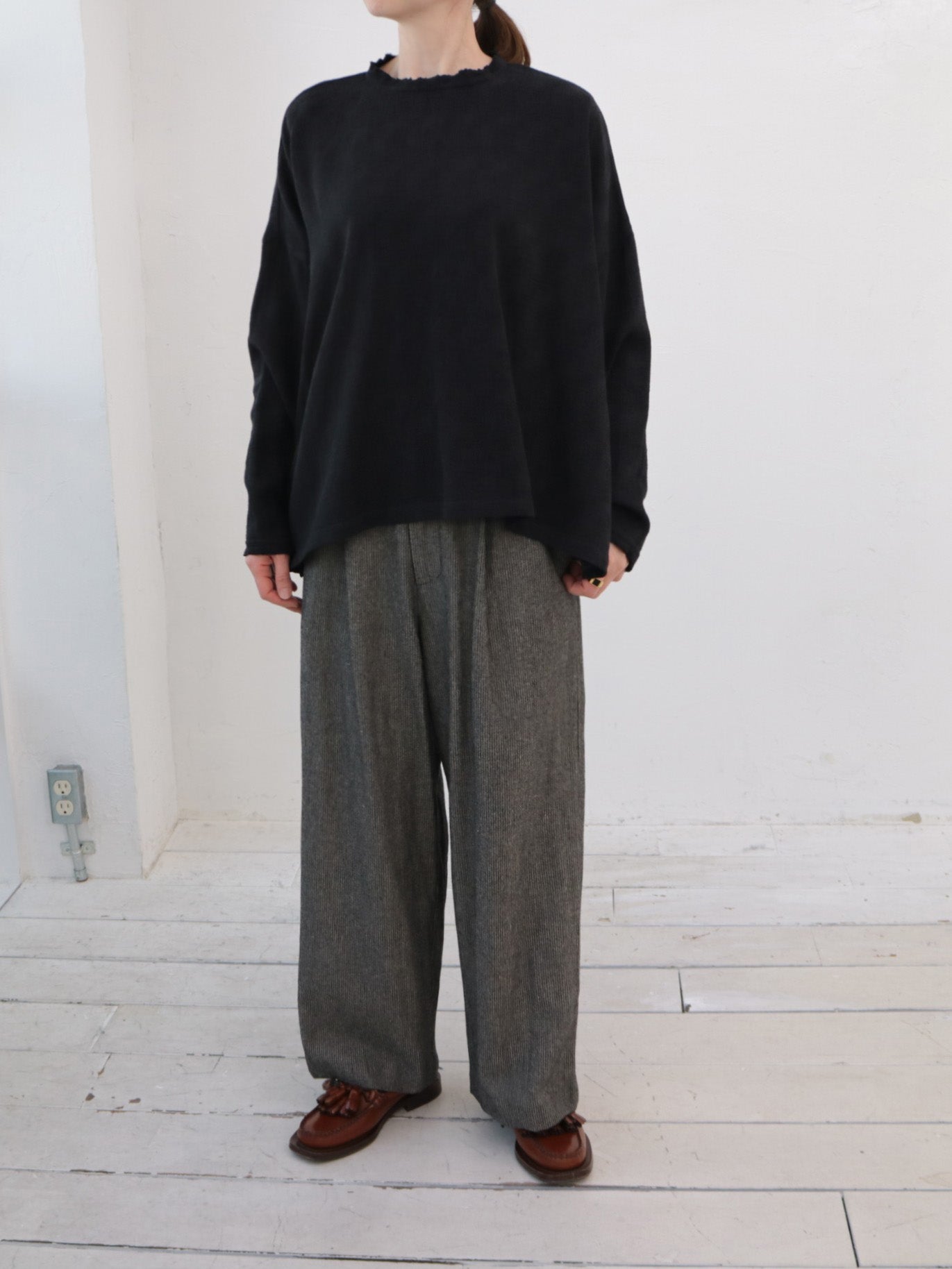 doux bleu コットンリネン ワイドプルオーバー DB-2543-014
