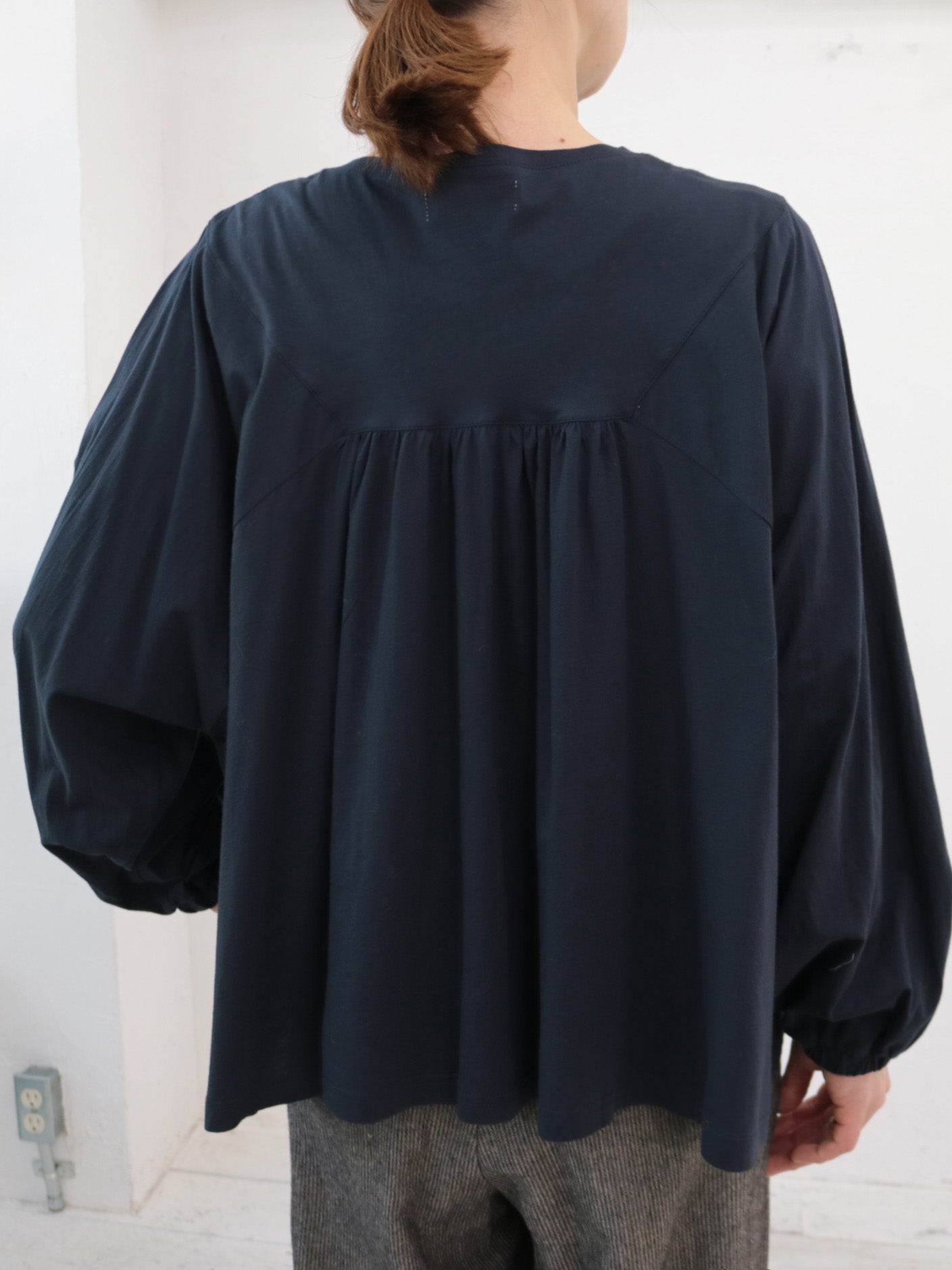 doux bleu シルケットコットン タックプルオーバー DB-2541-002