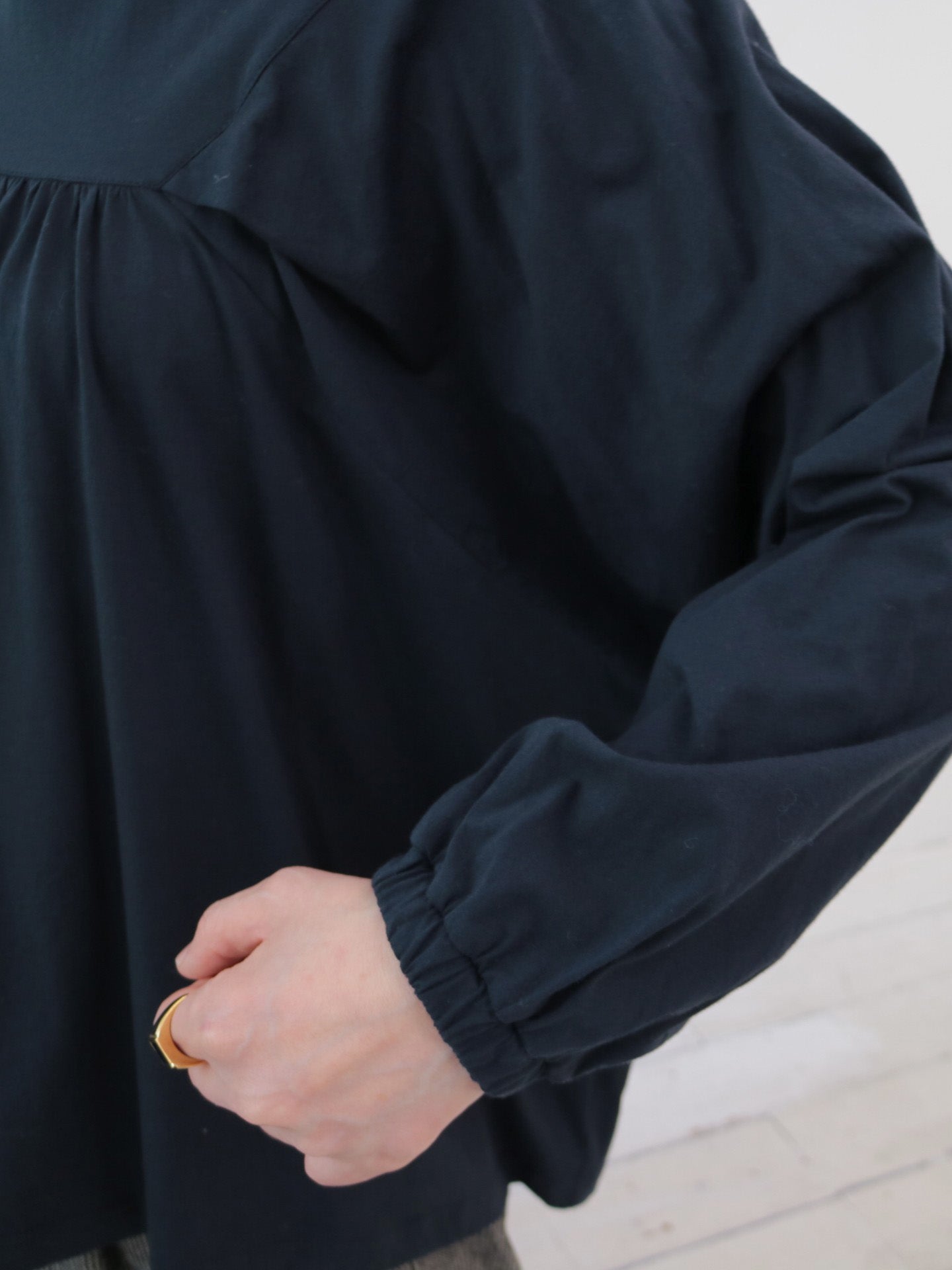 doux bleu シルケットコットン タックプルオーバー DB-2541-002