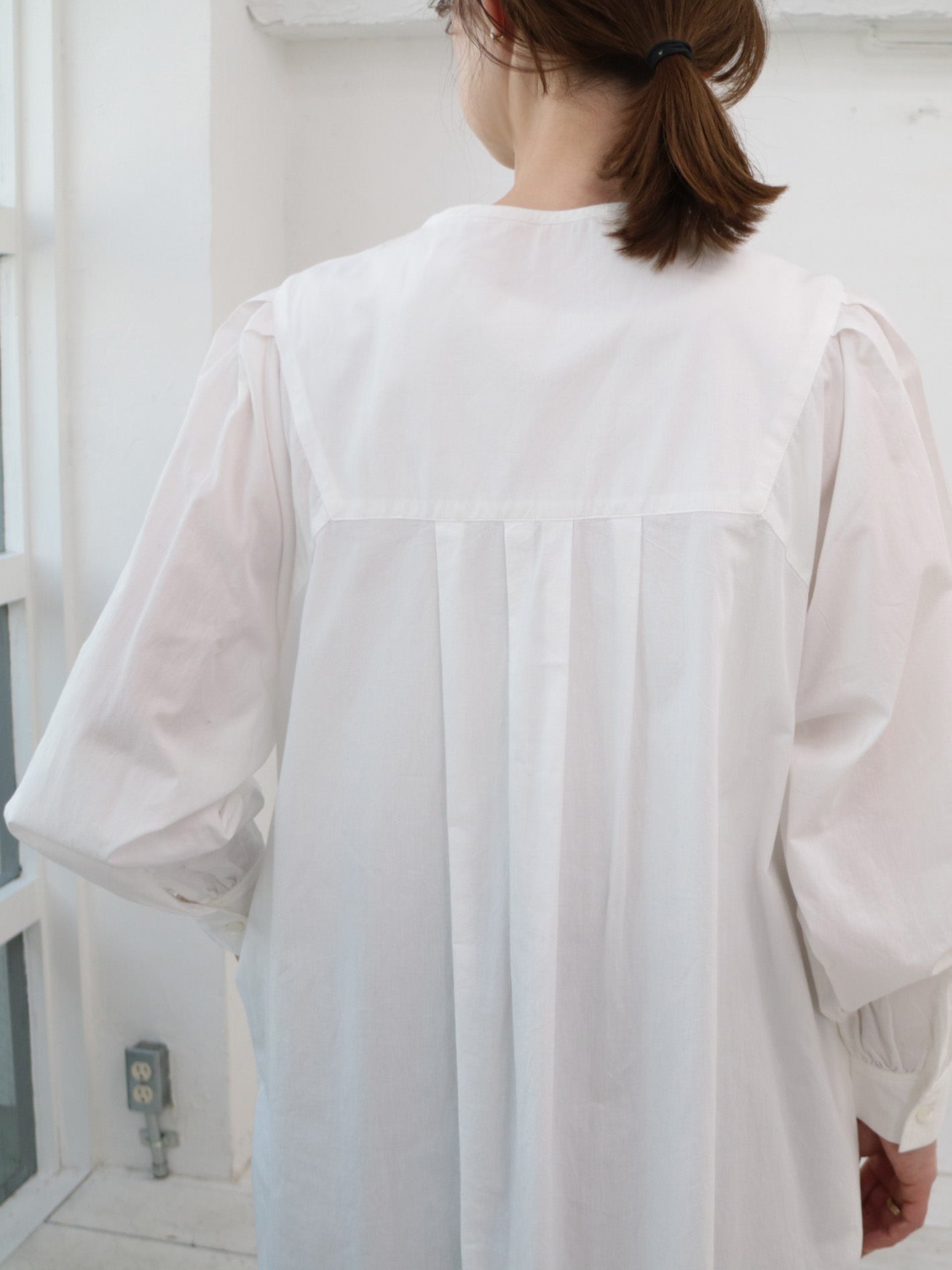 doux bleu ステッチ エンブロイダリーワンピース DB-2544-018