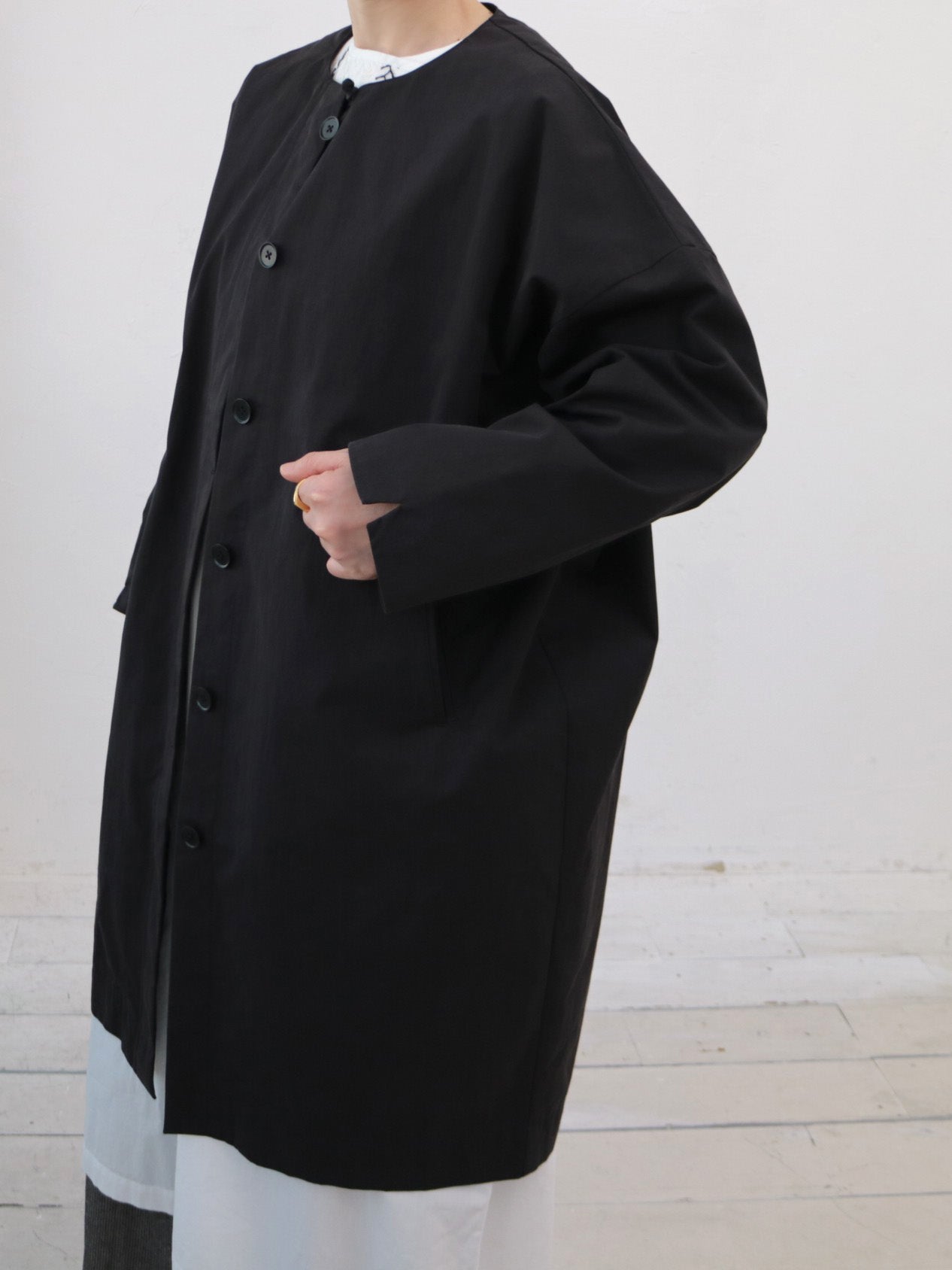 doux bleu C/N ノーカラーコート DB-2547-025