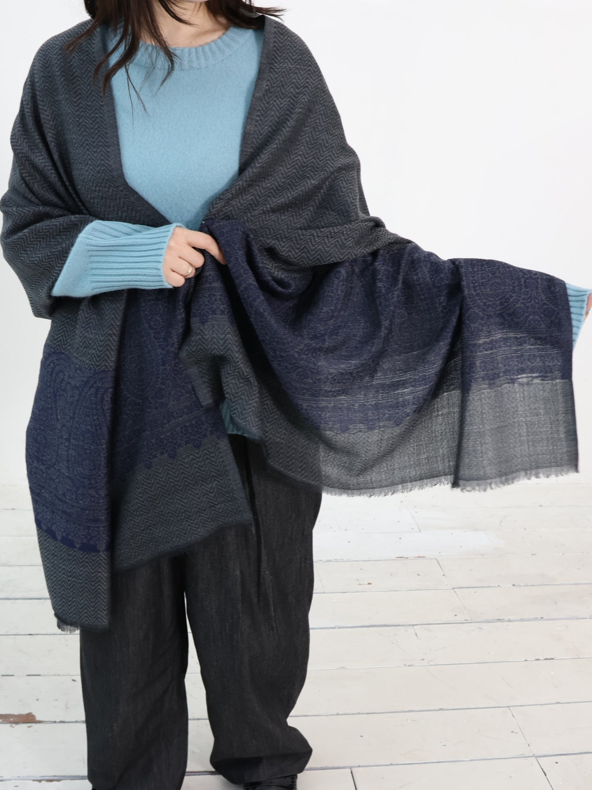 INDIA ウール×シルクストール