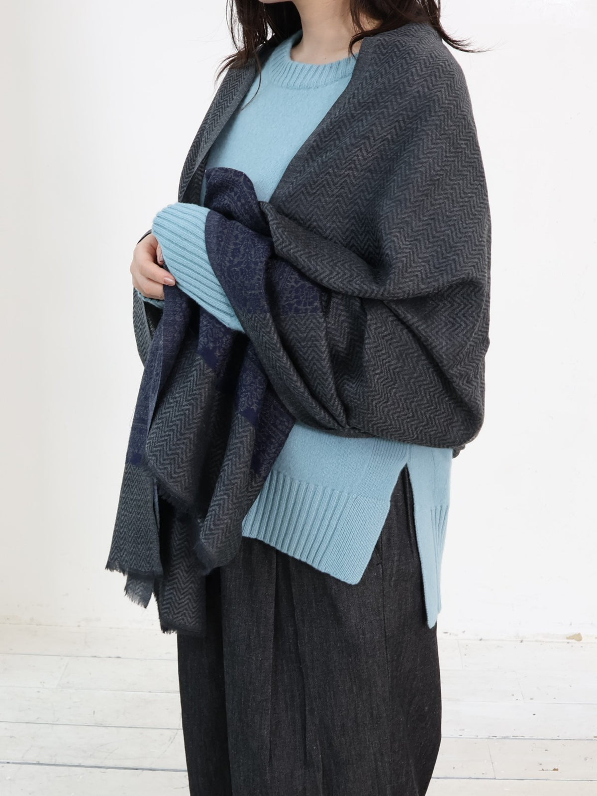 INDIA ウール×シルクストール