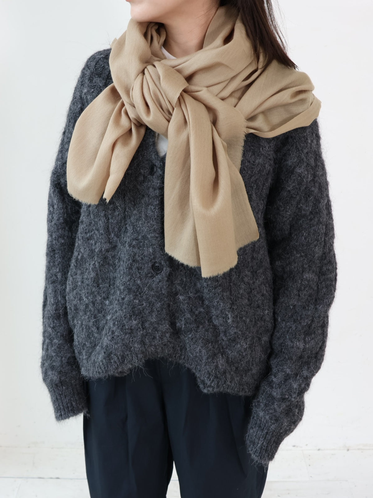 INDIA ウール×シルクストール