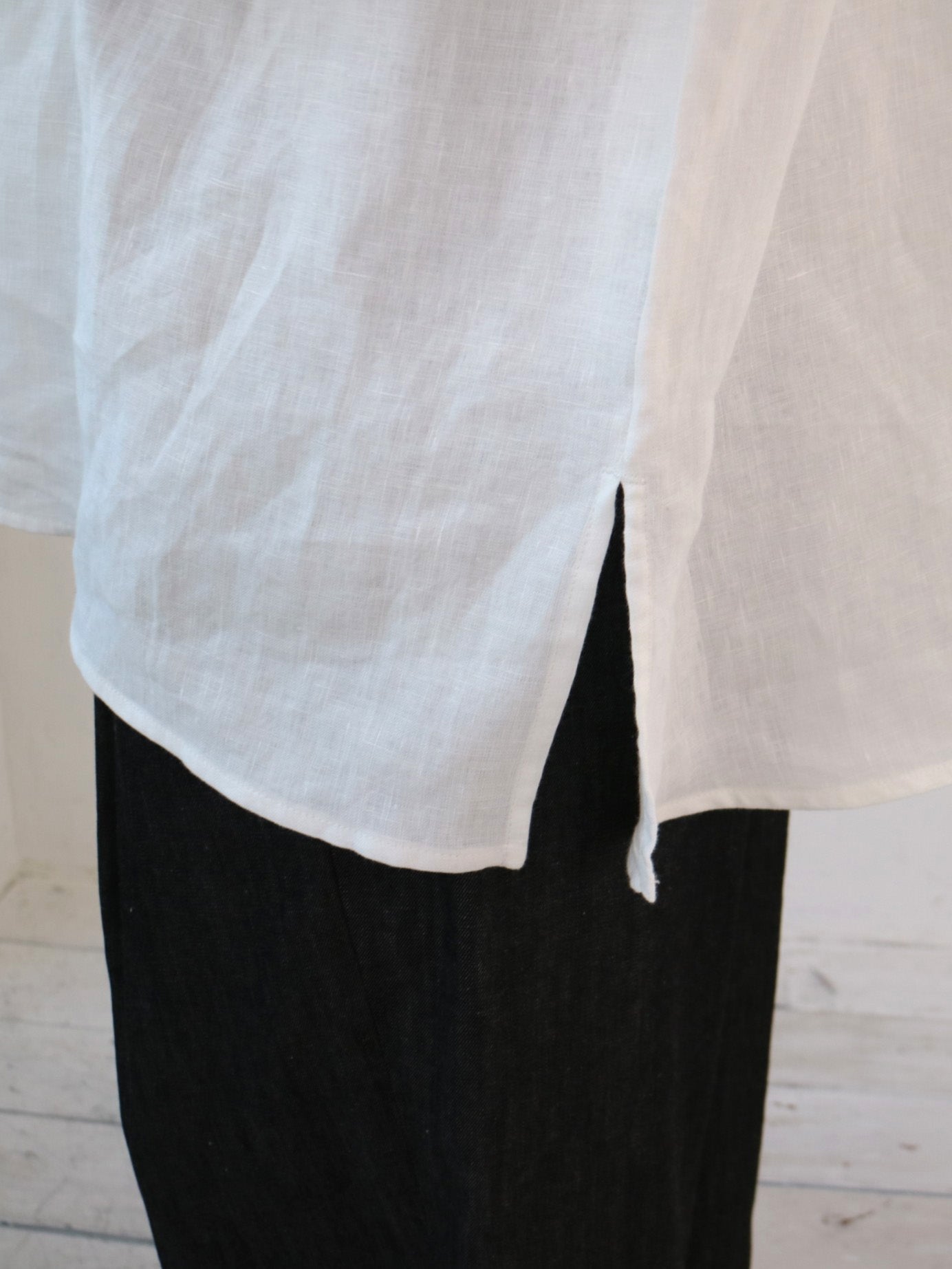 doux bleu リネンヨーク ワイドプルオーバーブラウス DB-2543-011