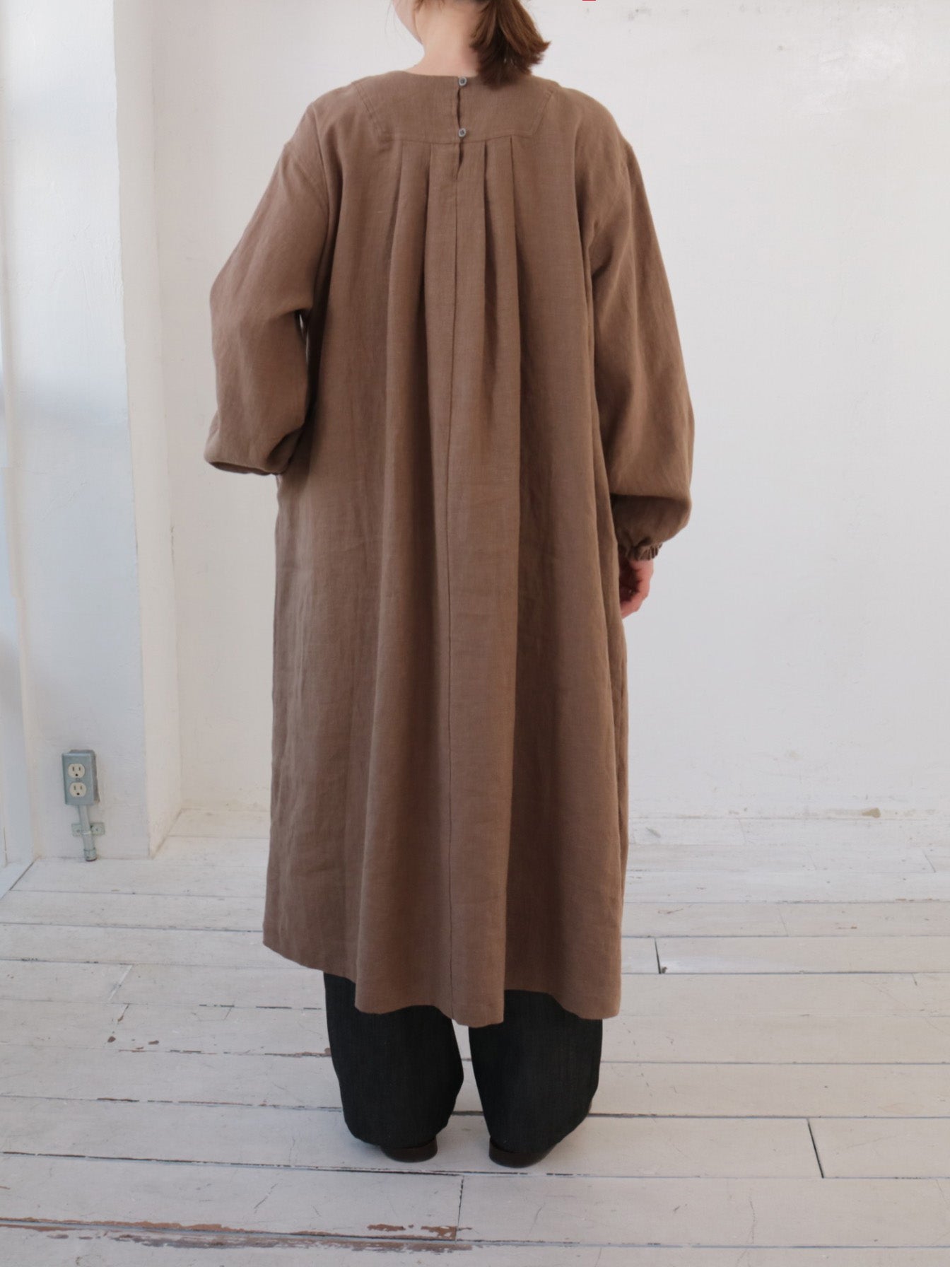 doux bleu リネンヨーク ワンピース DB-2544-013