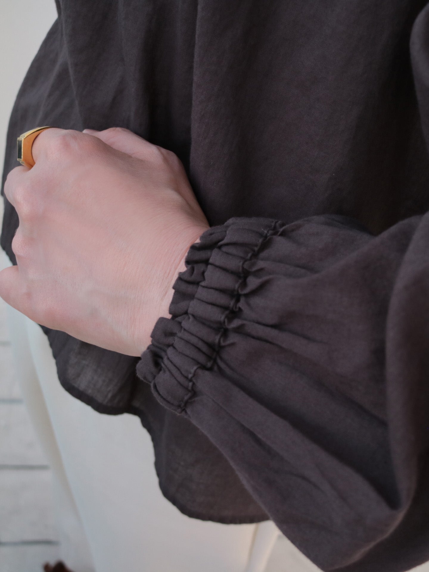 doux bleu ストリング刺繍ブラウス DB-2543-004