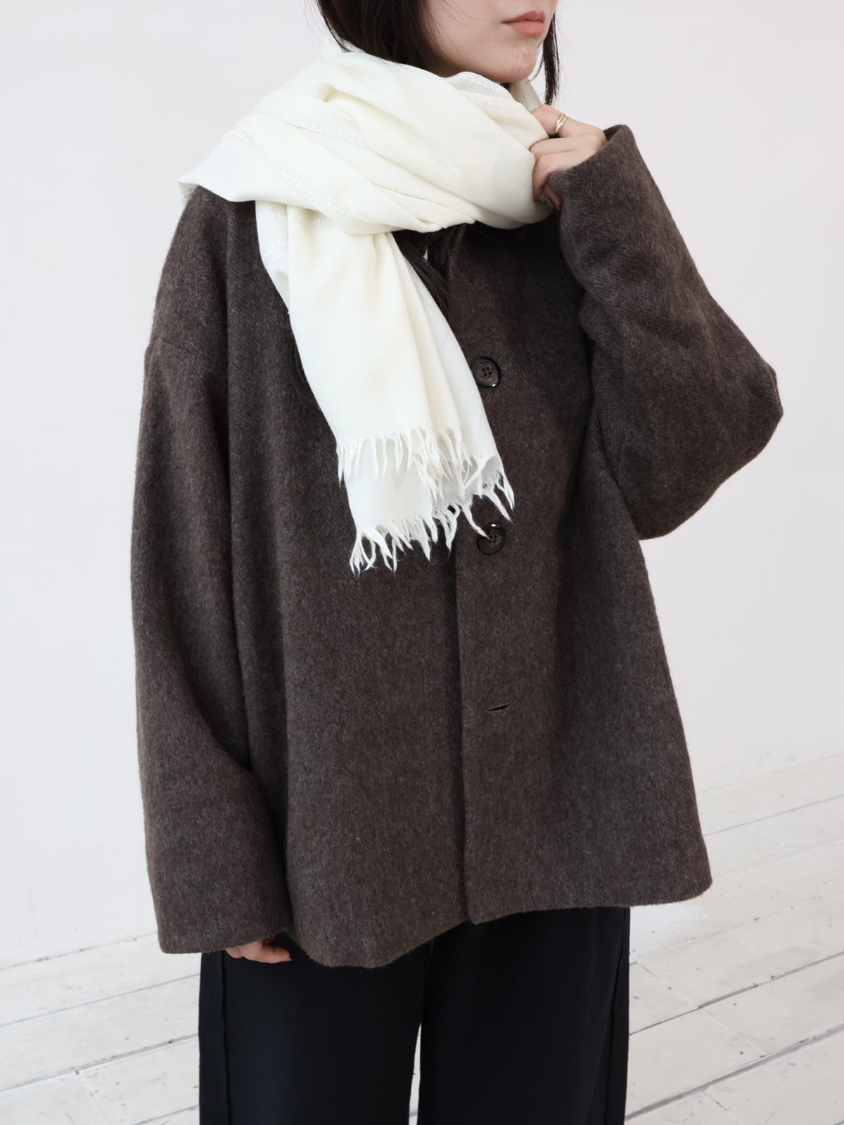 INDIA ウール×シルクストール