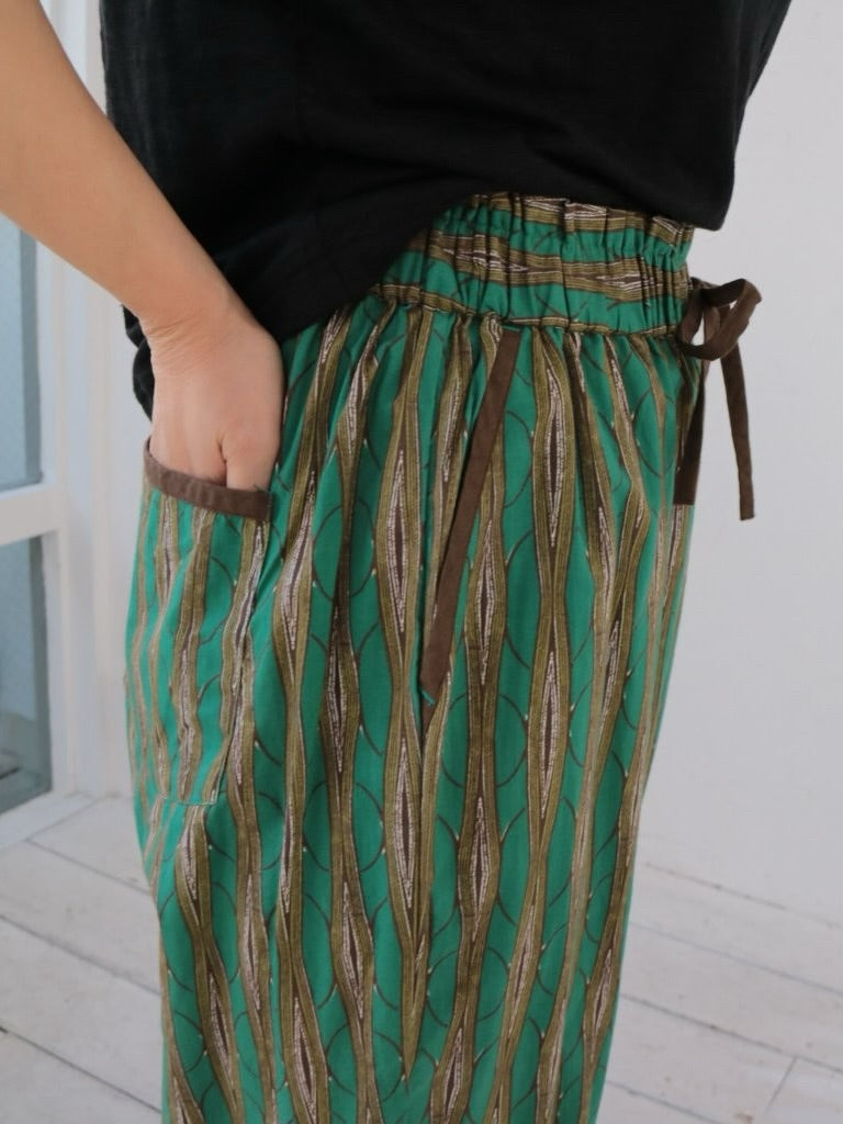 YARRA INDIAバティックプリントパンツ YR-1625-275