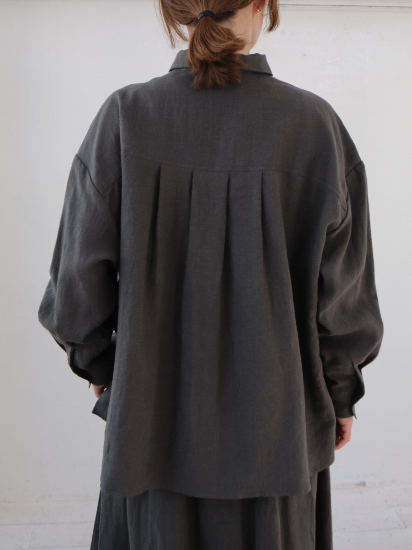 doux bleu リネンヨーク ワイドプルオーバーブラウス DB-2543-011