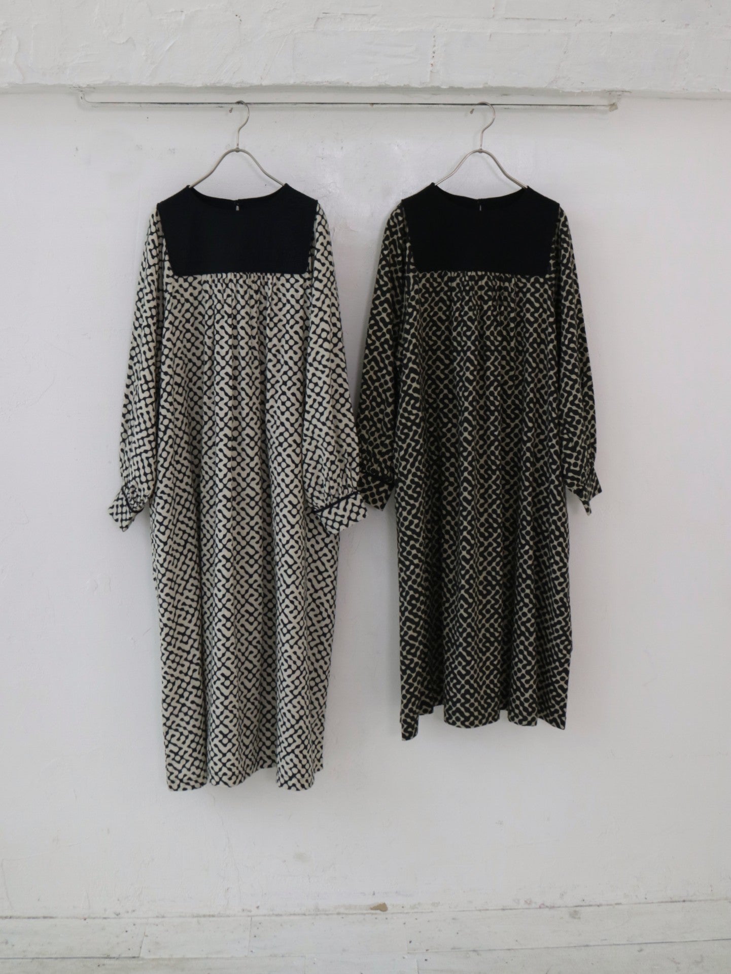 doux bleu インドプリント キルトヨークワンピース DB-2544-008