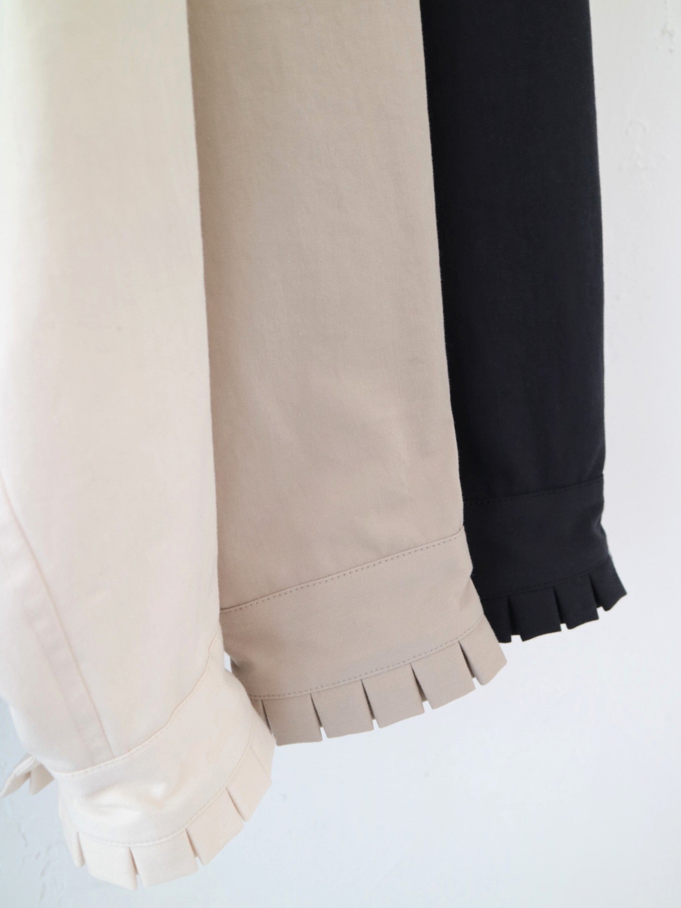 YARRA NEU ヴィンテージワッシャー衿フリルシャツ NU-5553-423