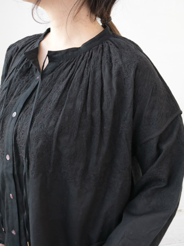 YARRA INDIAボイル刺繍ブラウス YR-1553-250