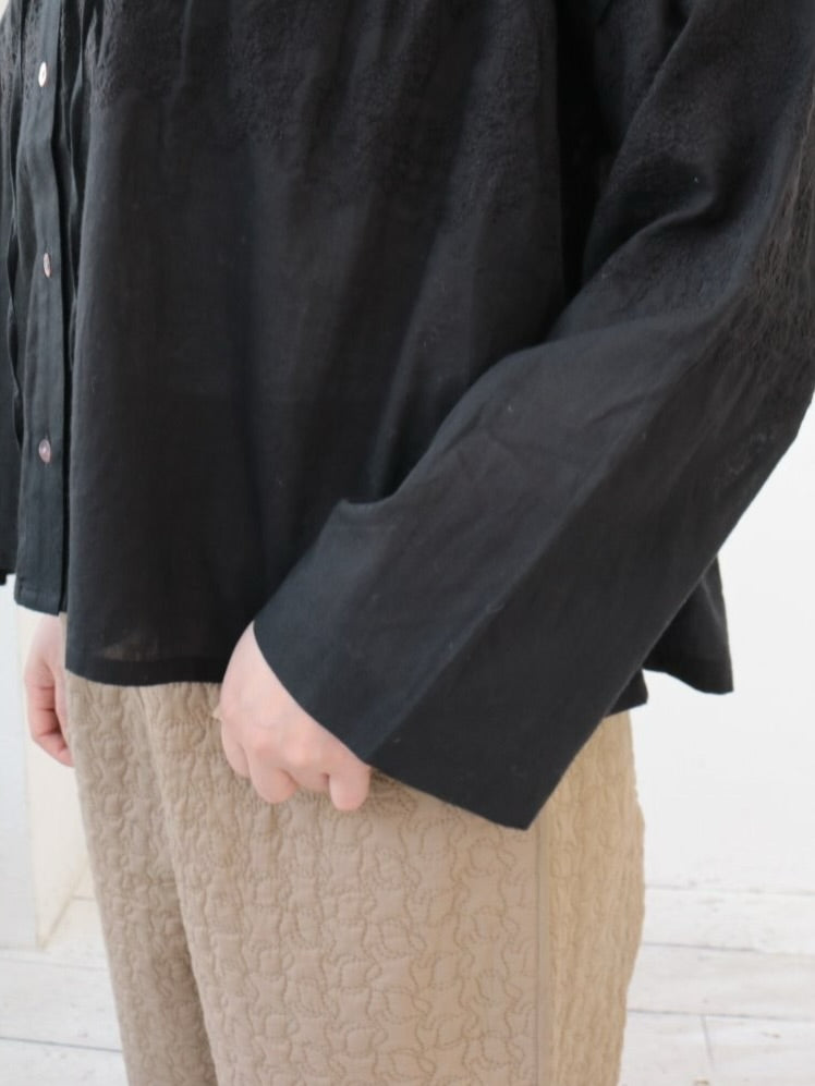 YARRA INDIAボイル刺繍ブラウス YR-1553-250