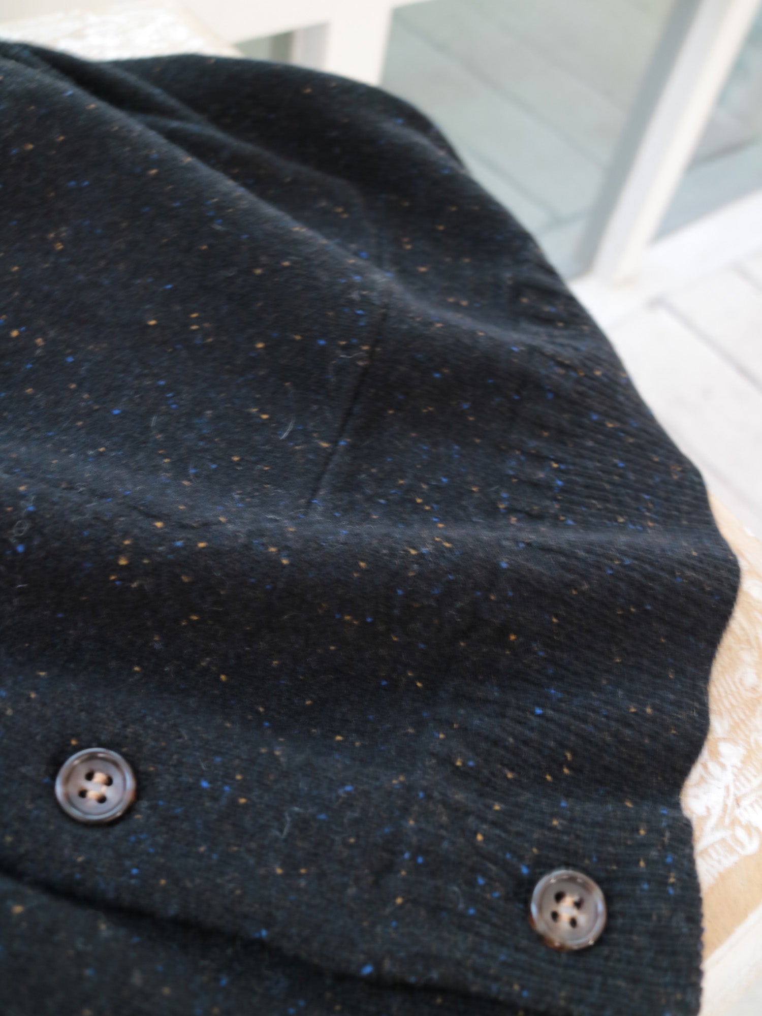 YARRA NEU カラーネップメリノニットカーディガン NU-5552-420