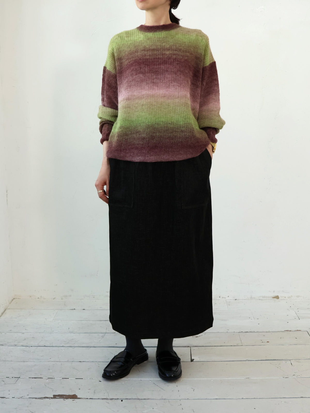 YARRA NEU Iライン微起毛スカート NU-5656-444