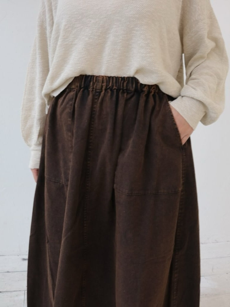 YARRA INDIAエンザイム裾ゴムスカート YR-1546-244