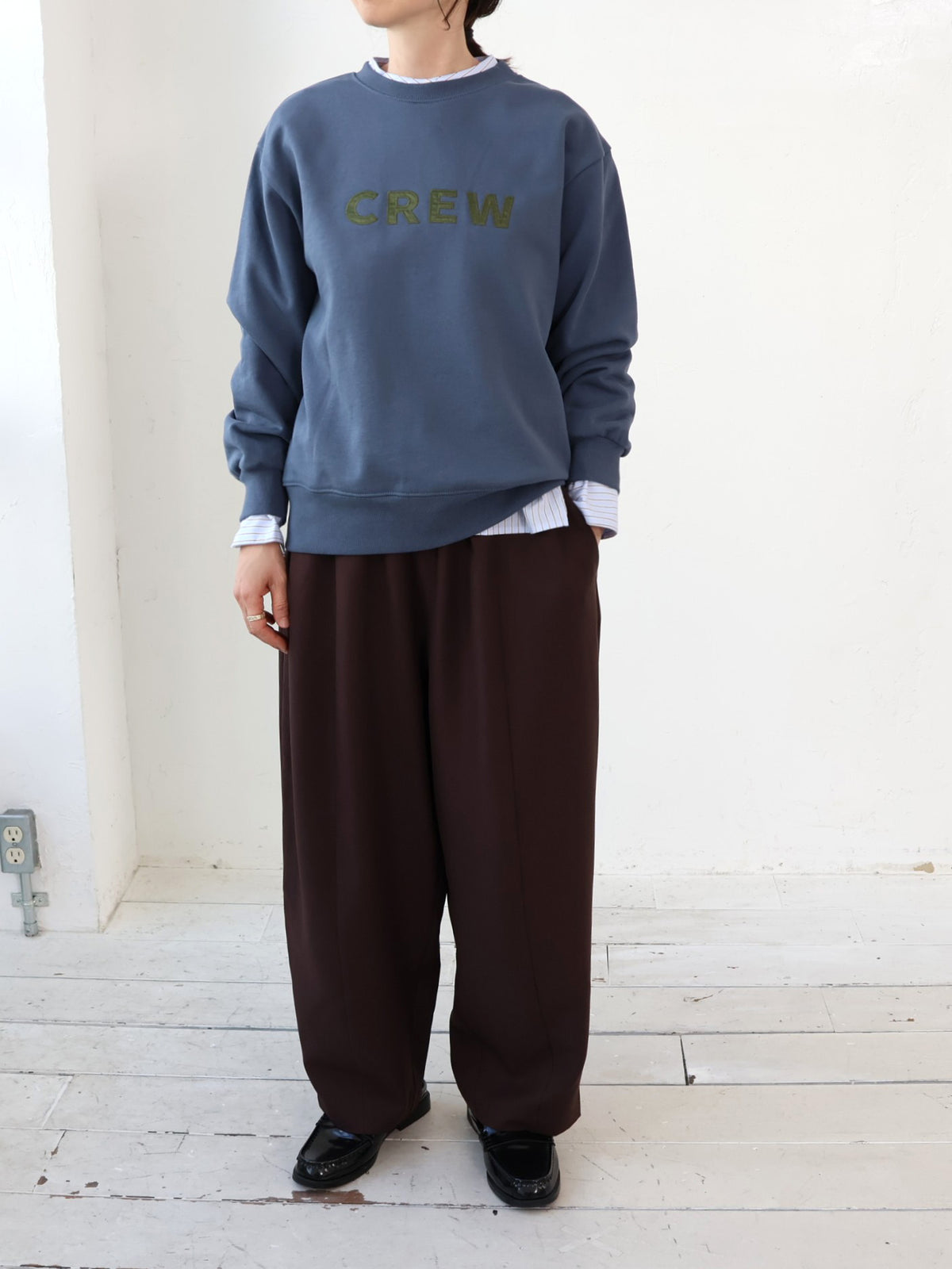 doux bleu CREWスウェット DB-2661-074