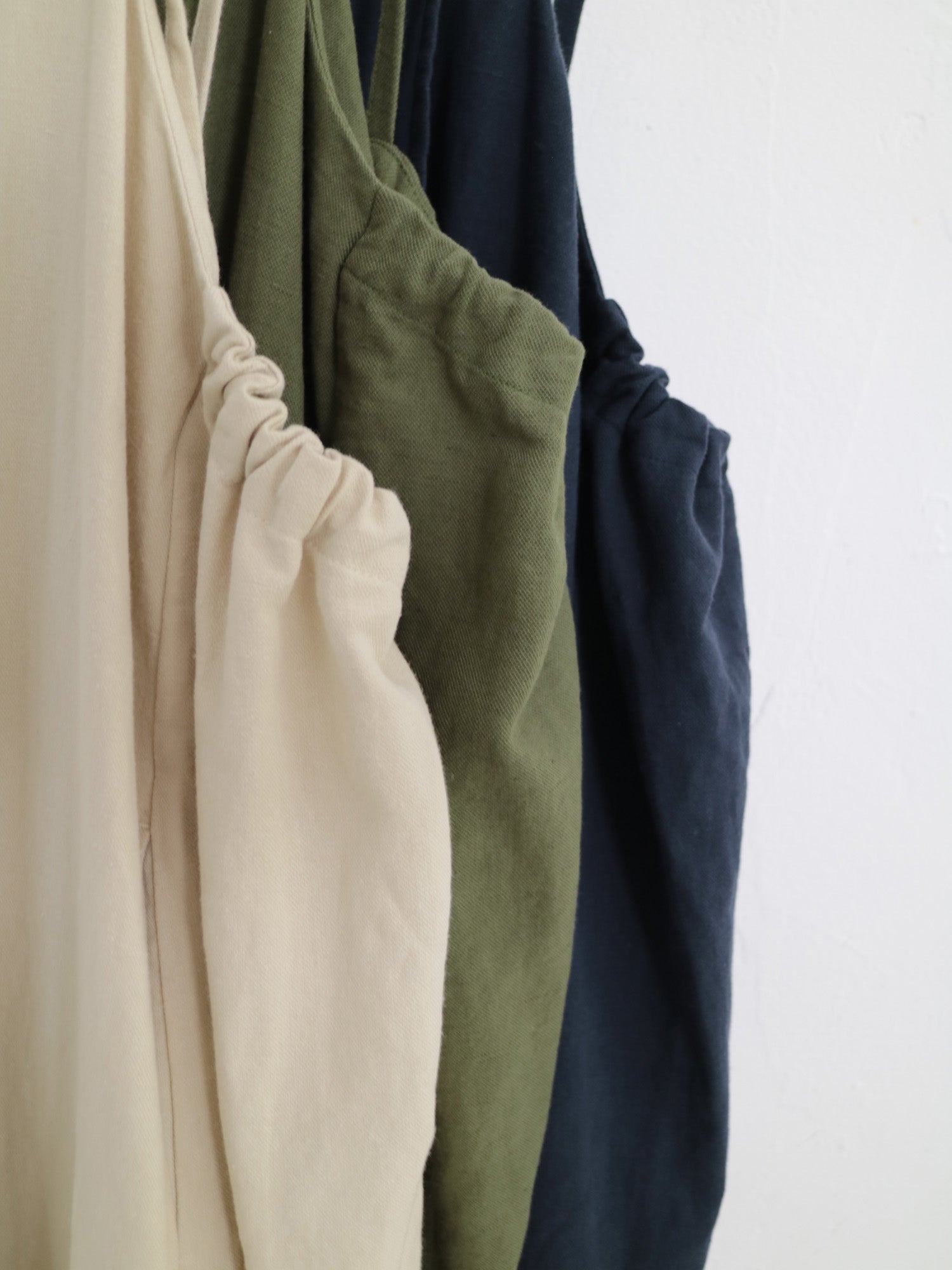 YARRA 綿麻ドロストデザインジャンパースカート YR-1554-258