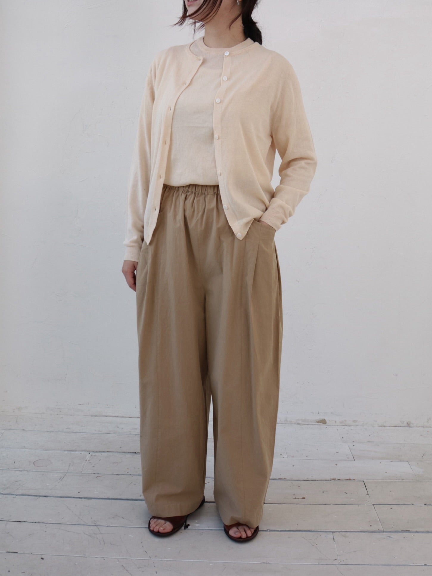 YARRA ハイツイストニットカーディガン YR-1532-315