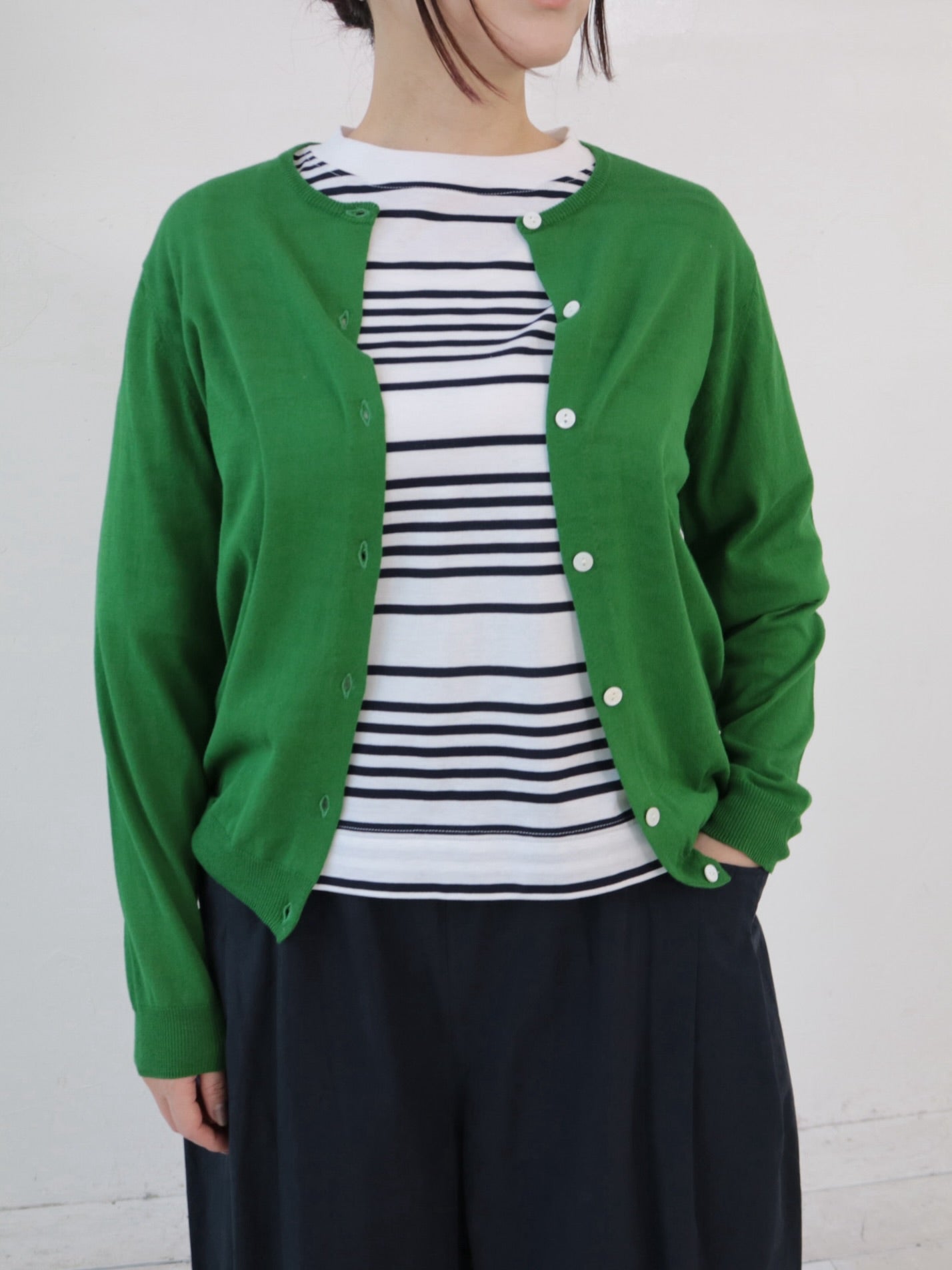 YARRA ハイツイストニットカーディガン YR-1532-315