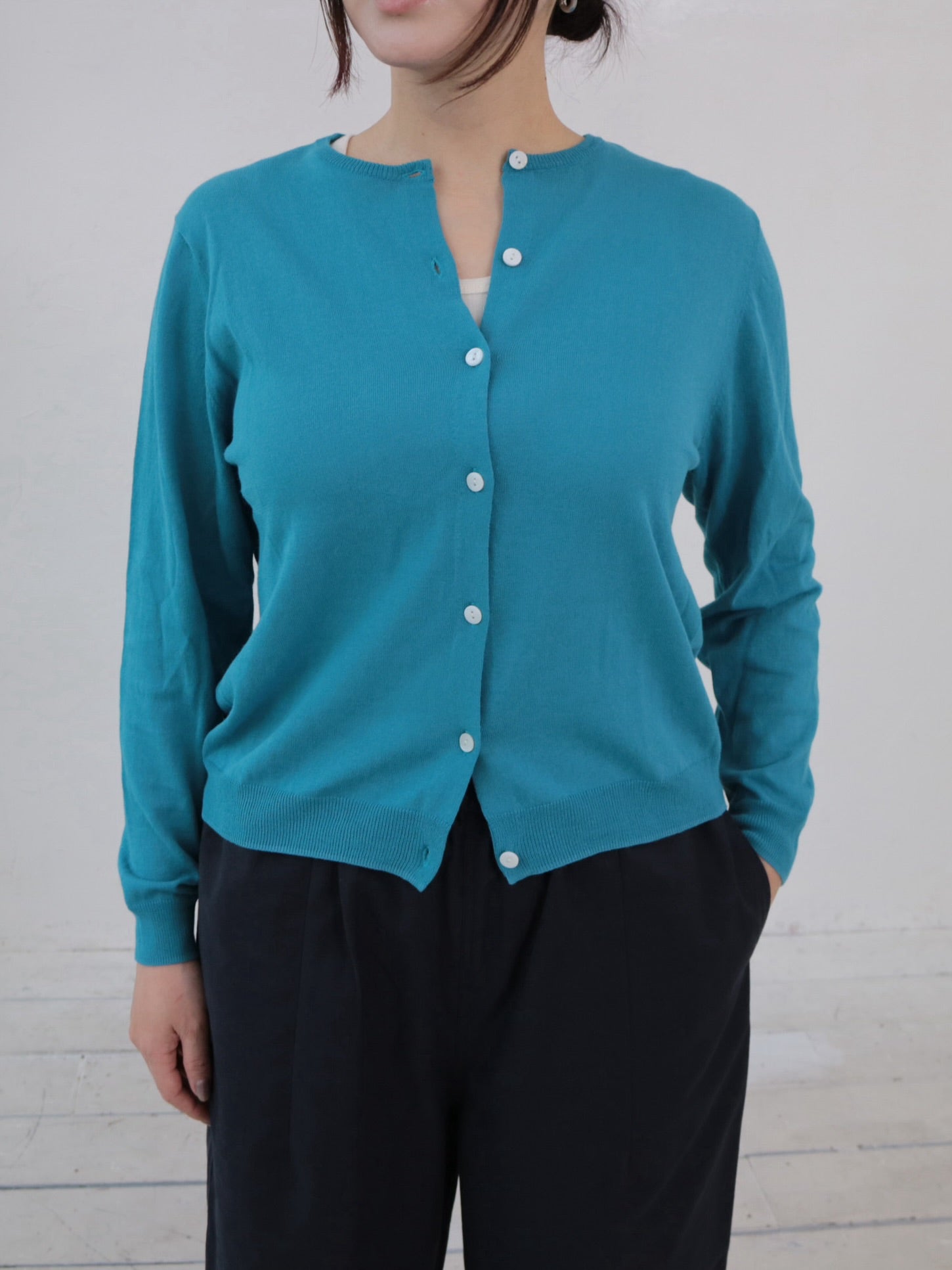 YARRA ハイツイストニットカーディガン YR-1532-315