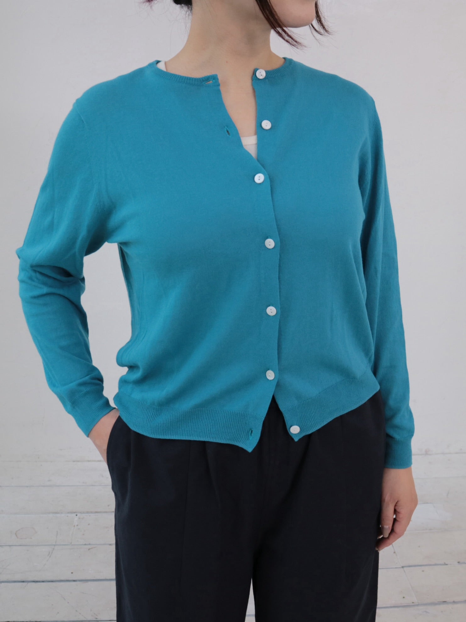 YARRA ハイツイストニットカーディガン YR-1532-315