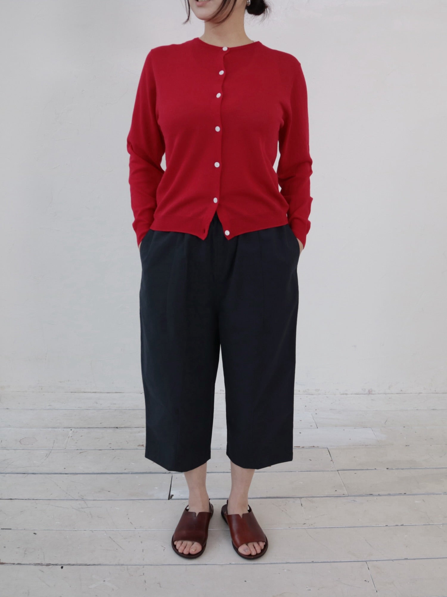 YARRA ハイツイストニットカーディガン YR-1532-315