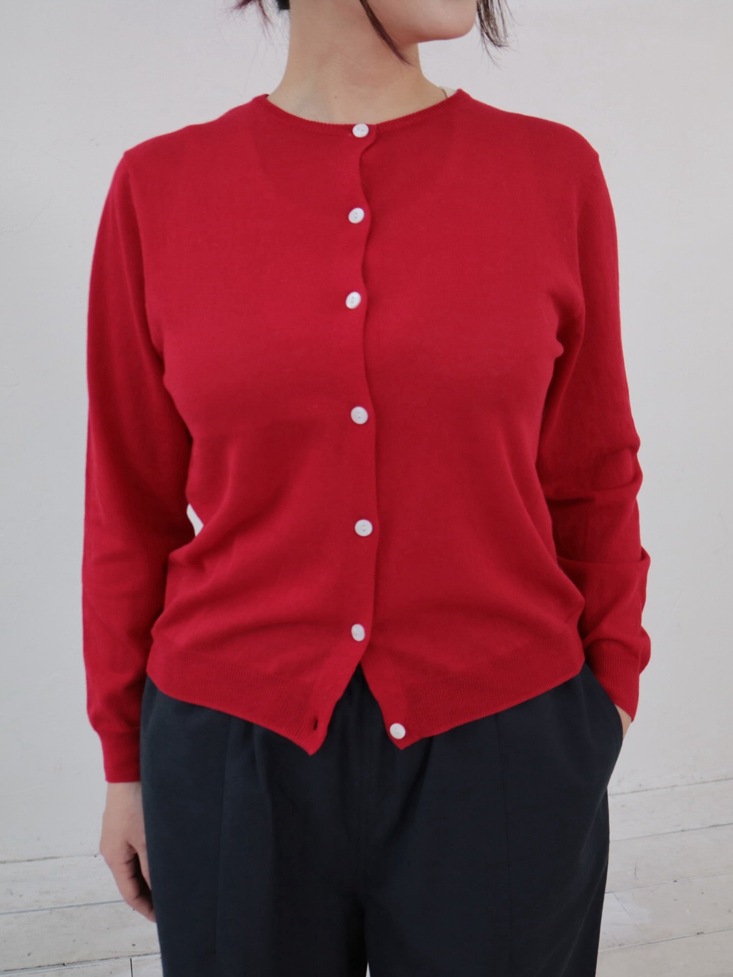 YARRA ハイツイストニットカーディガン YR-1532-315