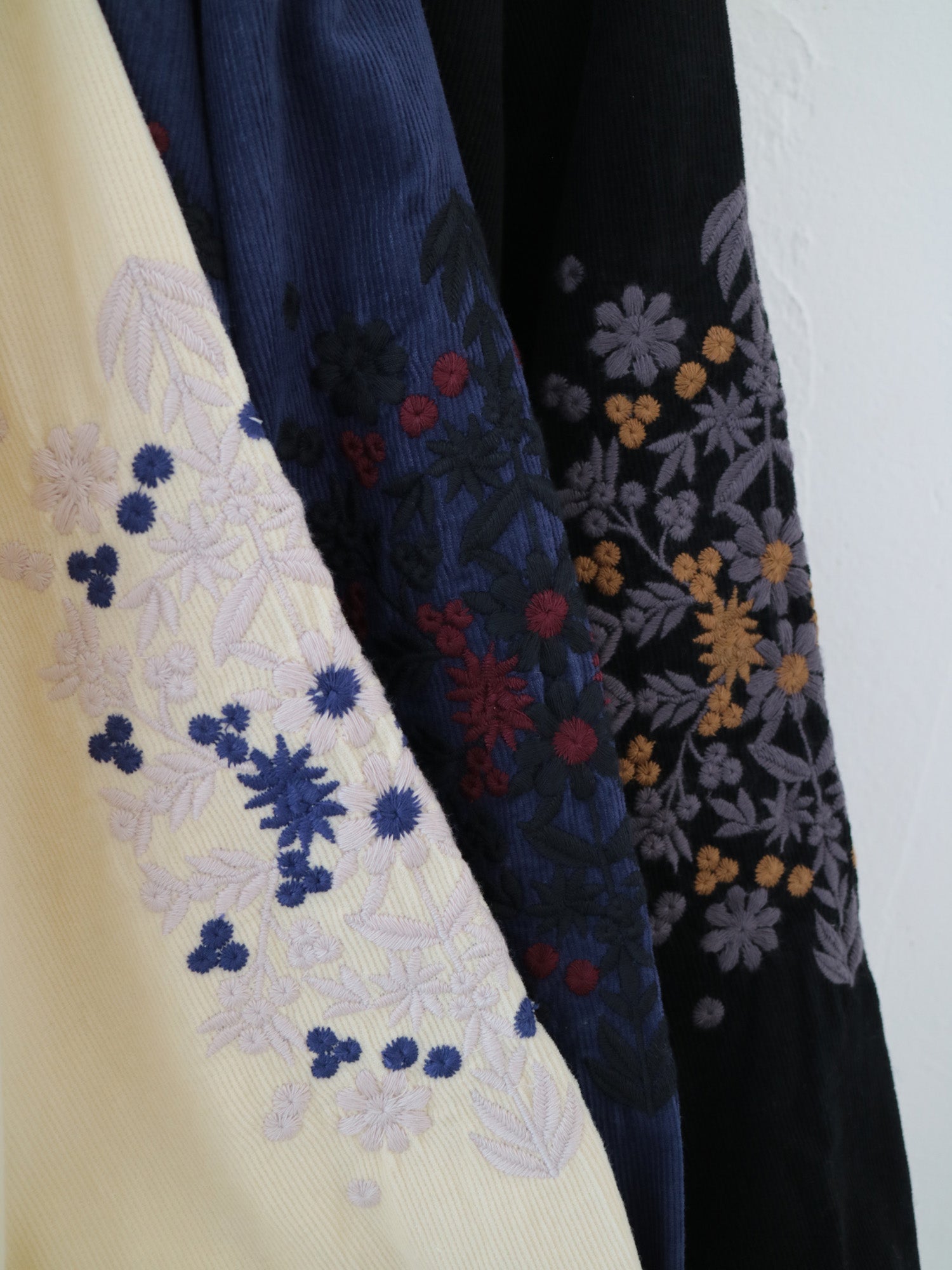 YARRA INDIA刺繍コーデュロイブラウス YR-1553-268