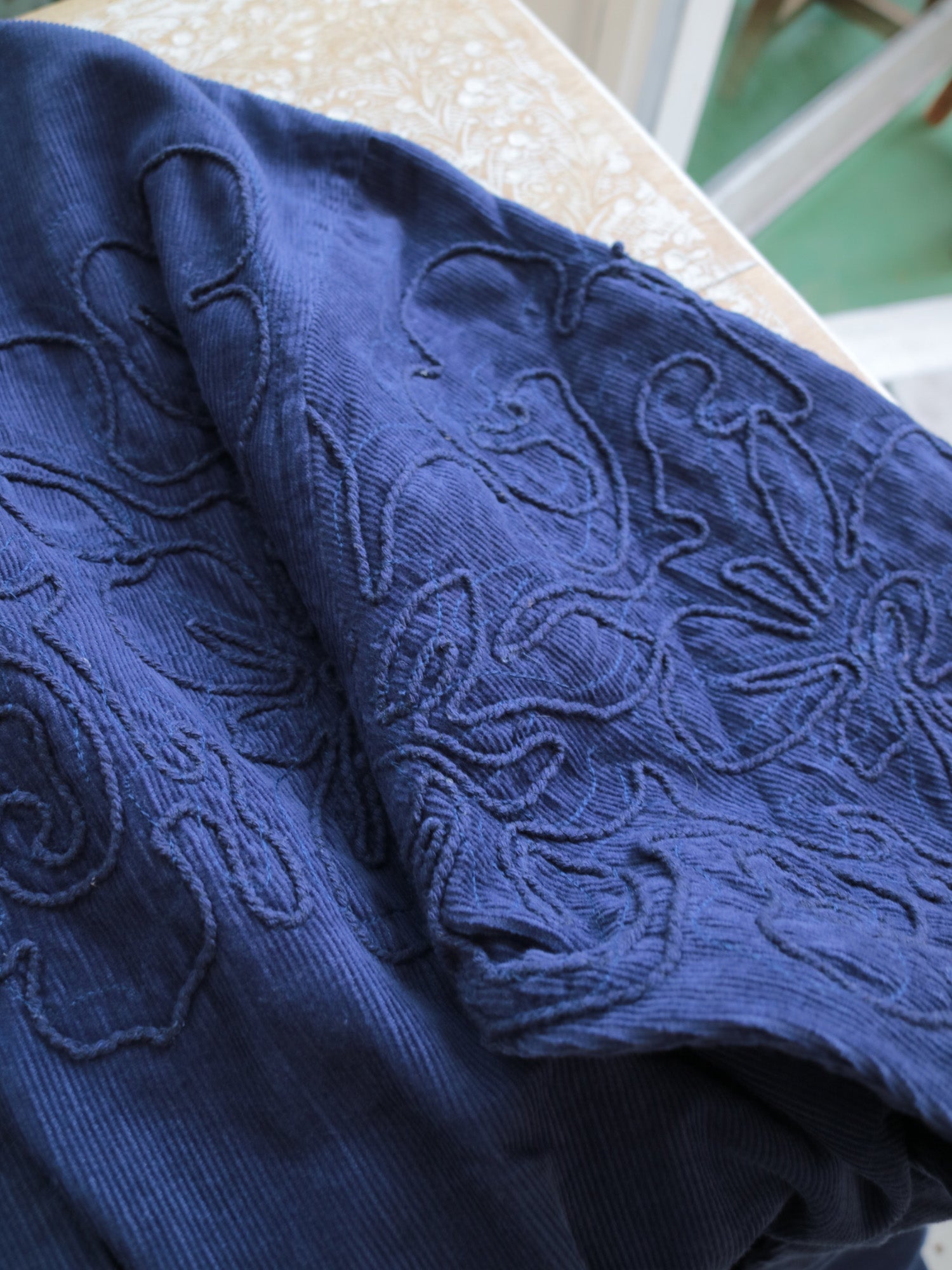 YARRA INDIA刺繍コーデュロイワンピース YR-1554-267