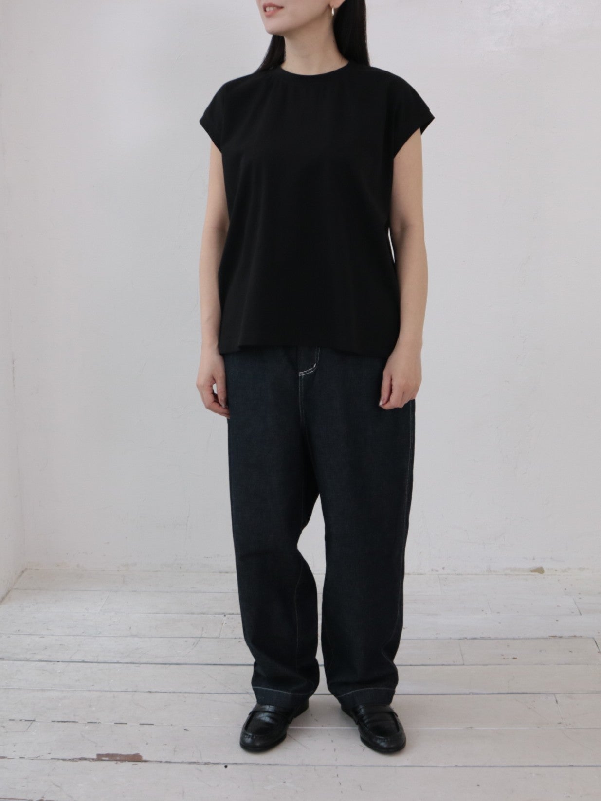 YARRA NEU 綿ポリフレンチスリーブカットソー NU-5641-401