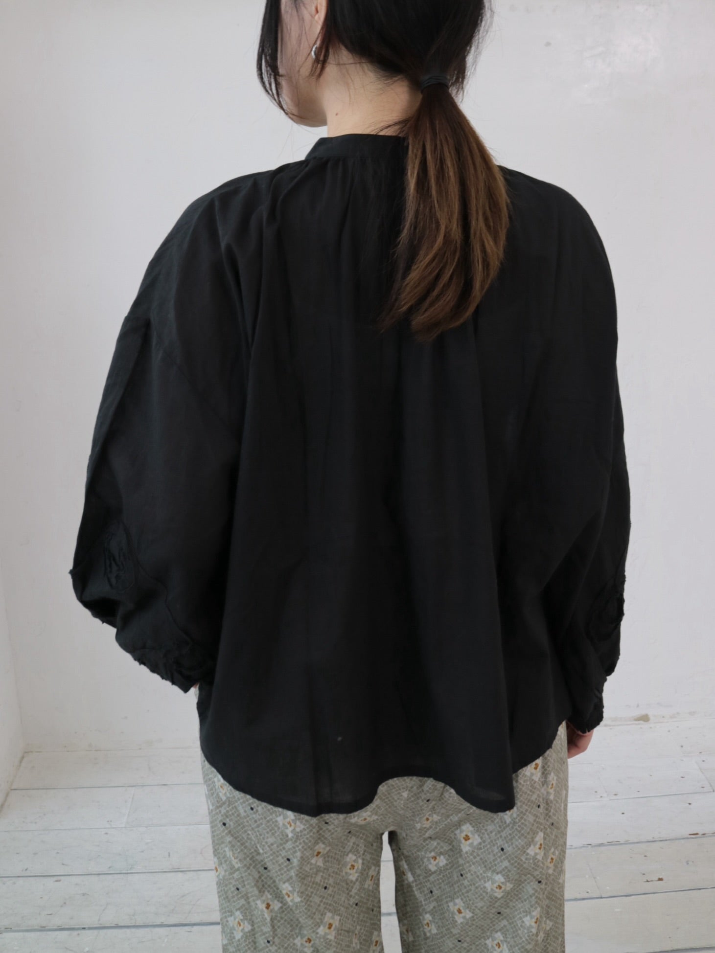 YARRA INDIAドットテープ刺繍ブラウス YR-1543-207