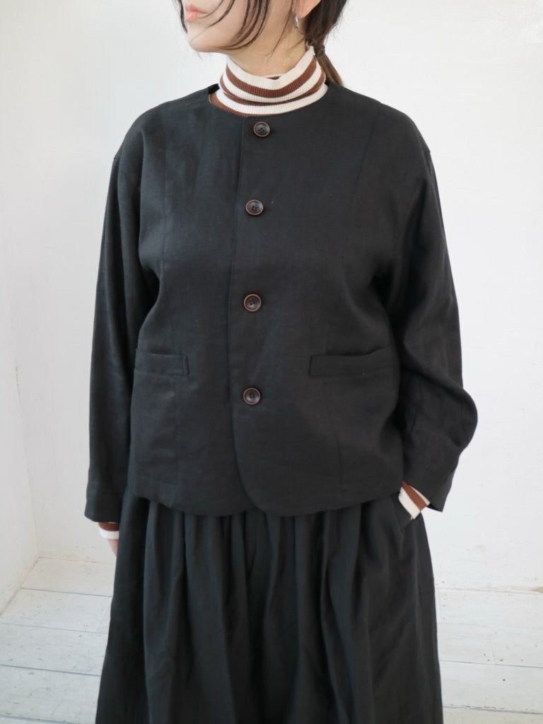 YARRA 綿カシミヤタートルリブニット YR-1542-230