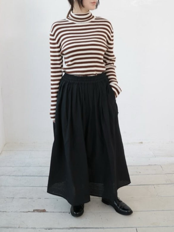 YARRA 綿カシミヤタートルリブニット YR-1542-230