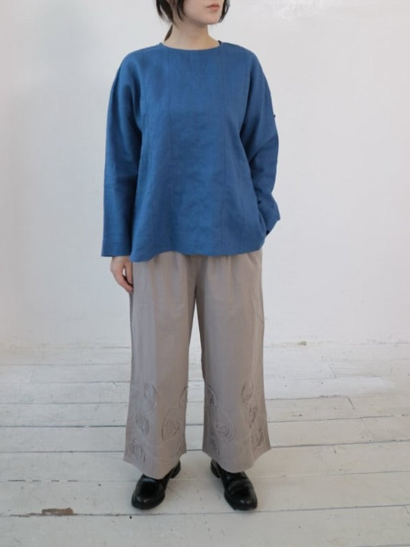 YARRA リネン100切替ブラウス YR-1543-239