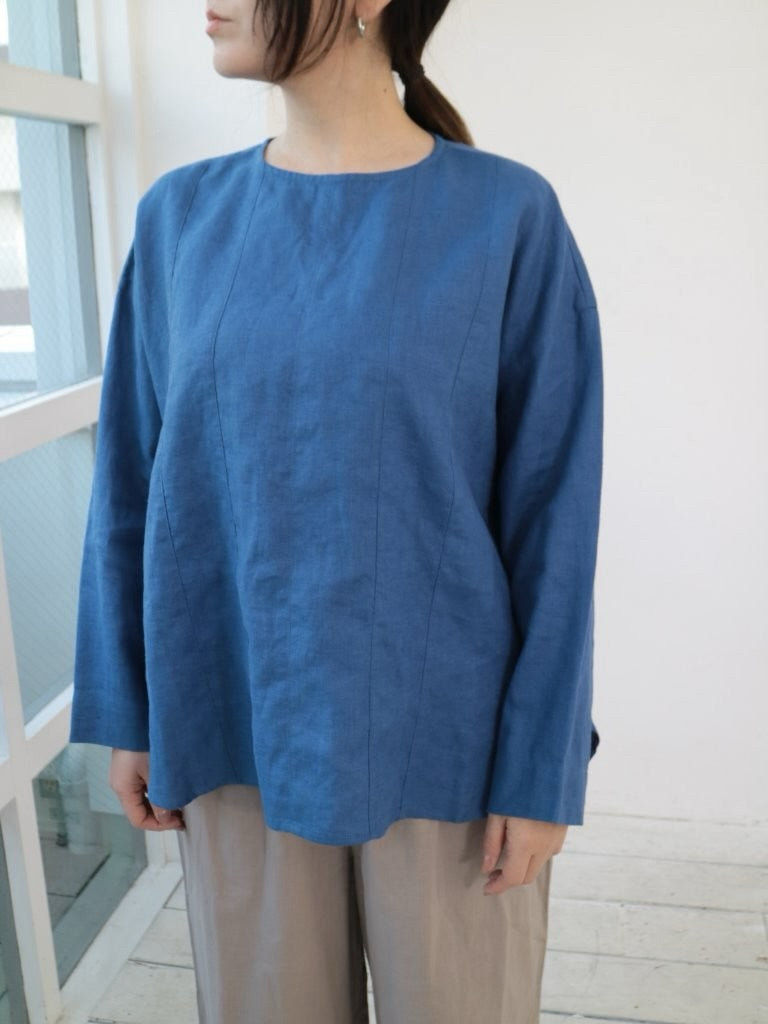 YARRA リネン100切替ブラウス YR-1543-239