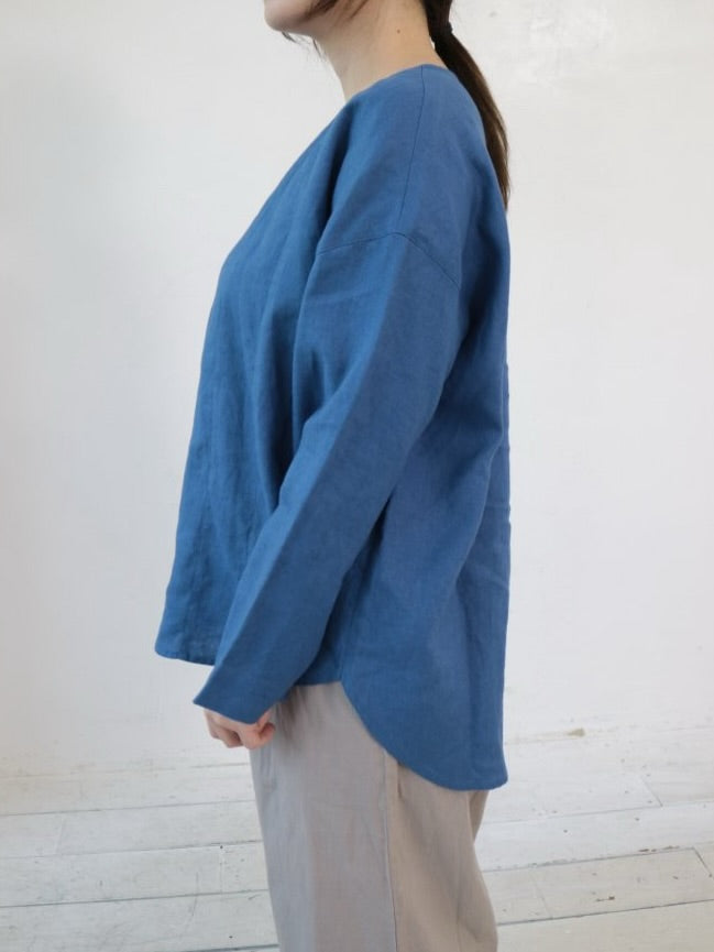YARRA リネン100切替ブラウス YR-1543-239