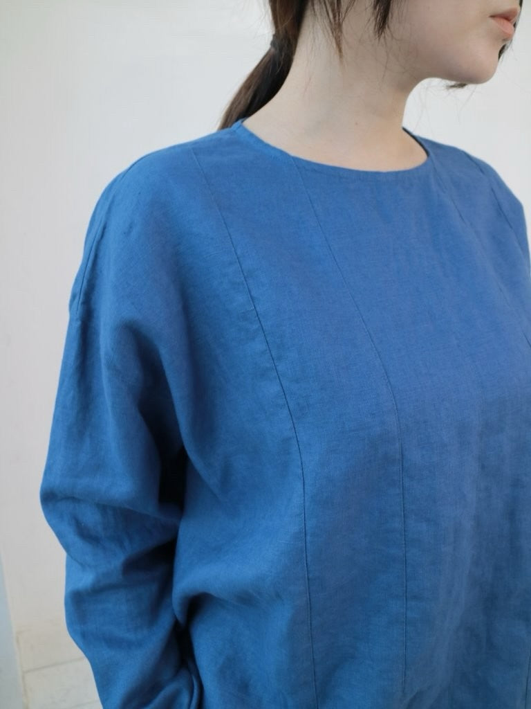 YARRA リネン100切替ブラウス YR-1543-239