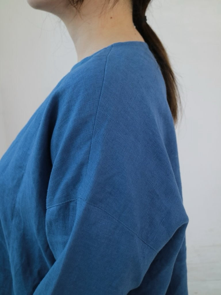 YARRA リネン100切替ブラウス YR-1543-239