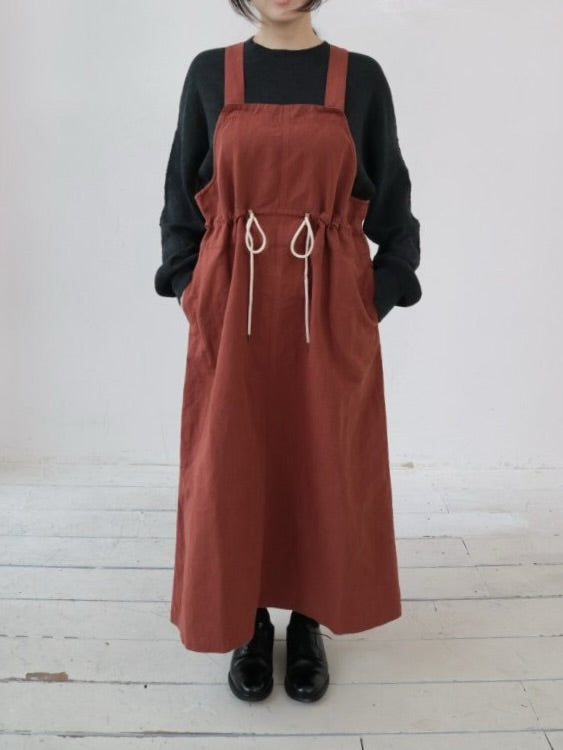 YARRA ハーフリネンデザインジャンパースカート YR-1544-236