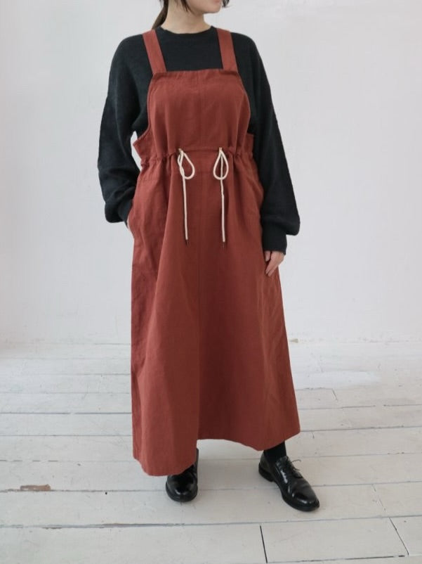 YARRA ハーフリネンデザインジャンパースカート YR-1544-236