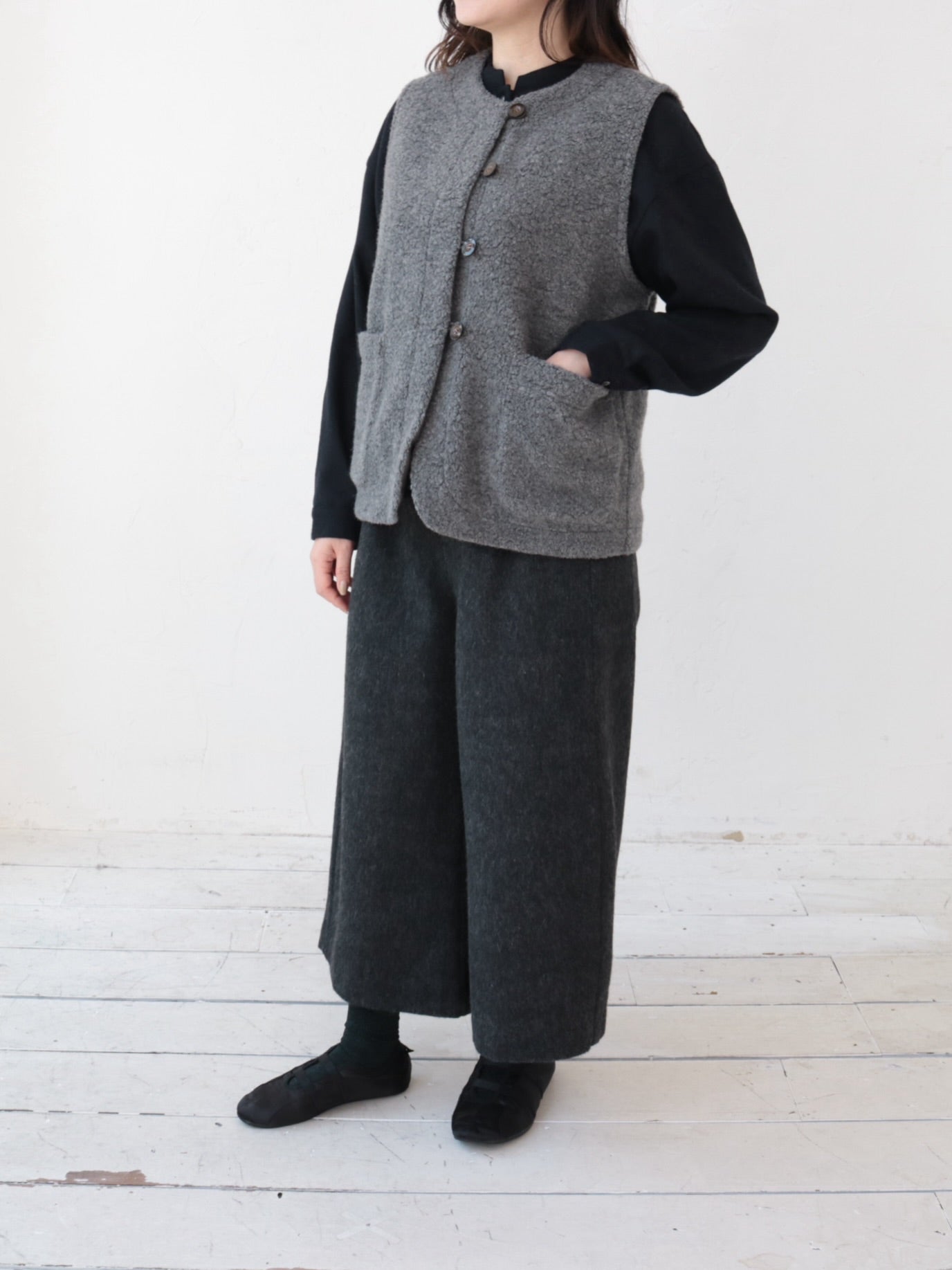 YARRA ウールリッチパイルループベスト YR-1558-255