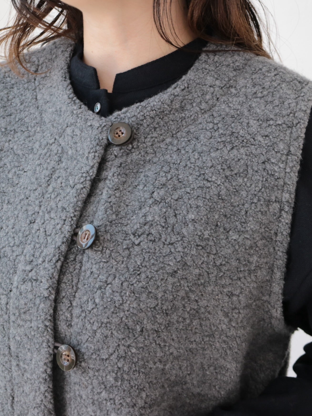 YARRA ウールリッチパイルループベスト YR-1558-255