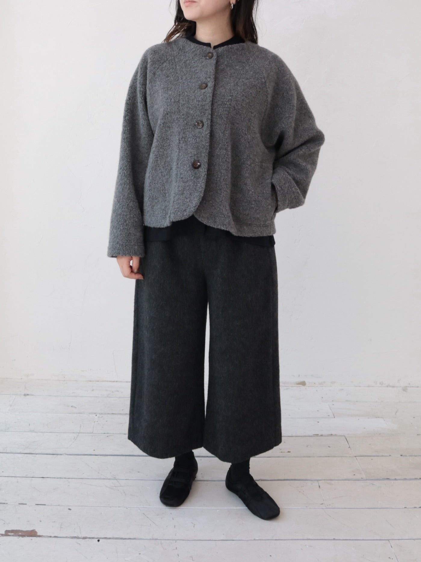 YARRA ウールリッチパイルラグランジャケット YR-1557-254