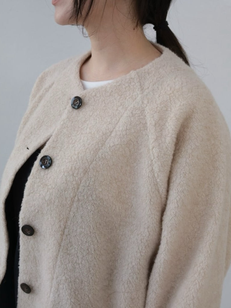 YARRA ウールリッチパイルラグランジャケット YR-1557-254