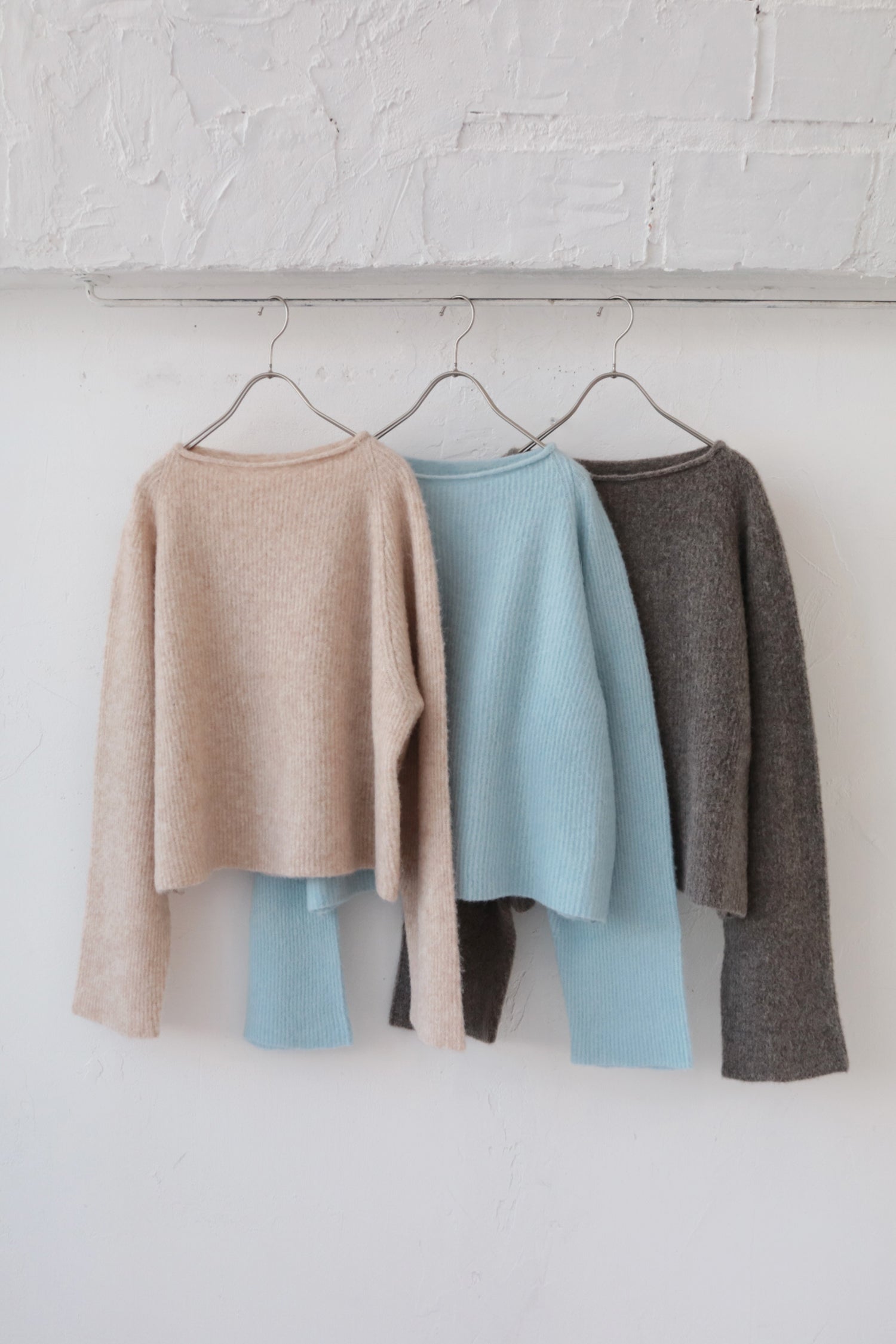 doux bleu ラマ畦プルオーバー DB-2552-055