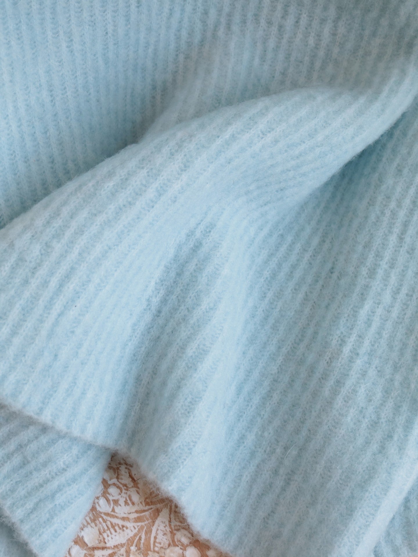 doux bleu ラマ畦プルオーバー DB-2552-055