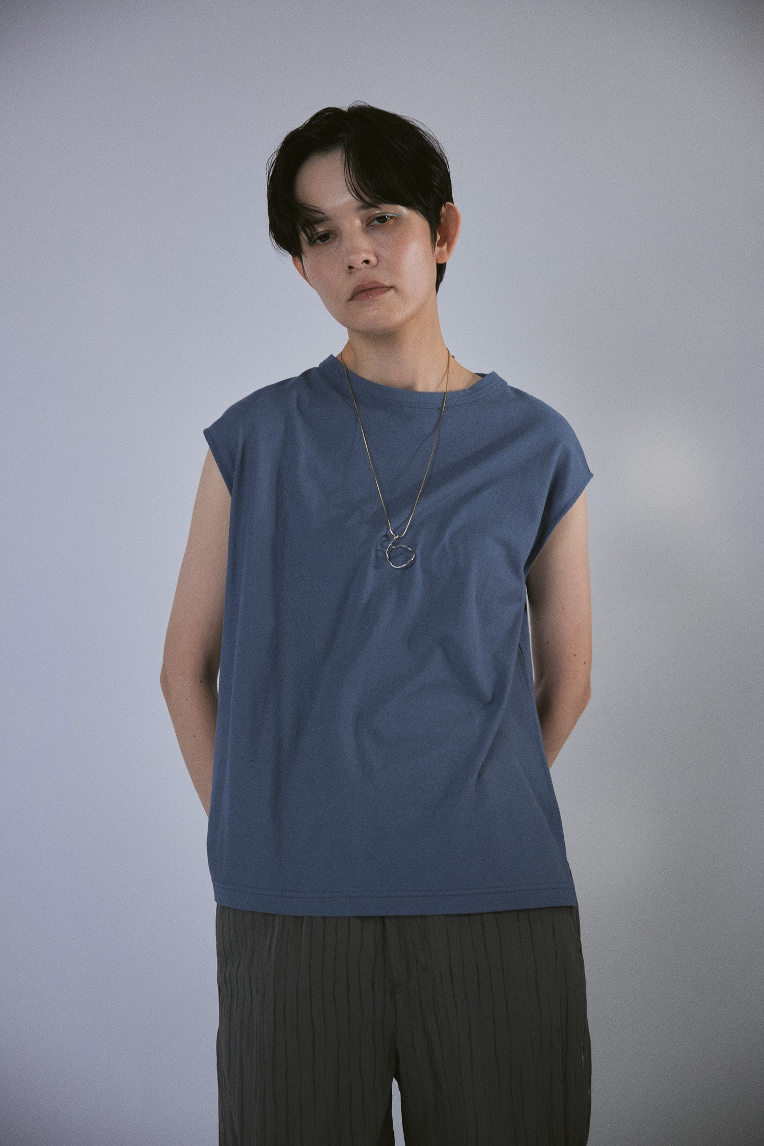 YARRA NEU 強撚天竺フレンチカットソー NU-5621-436